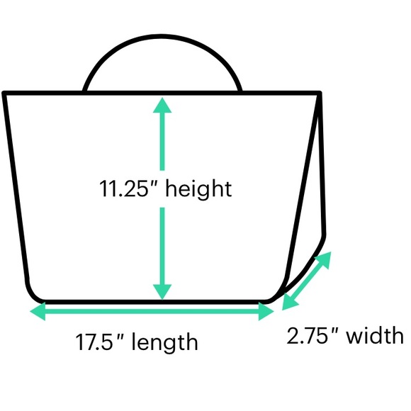 BCBG // Paris Vegan Pebble Leather Tote Bag with Charm Sky Blue Large XL - Picture 8 of 11